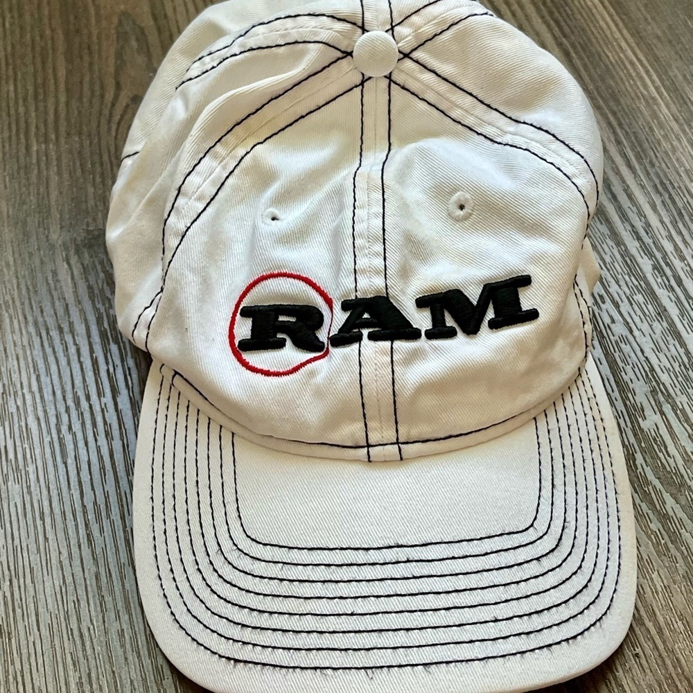 White RAM Logo Cap - Picture 11 of 11